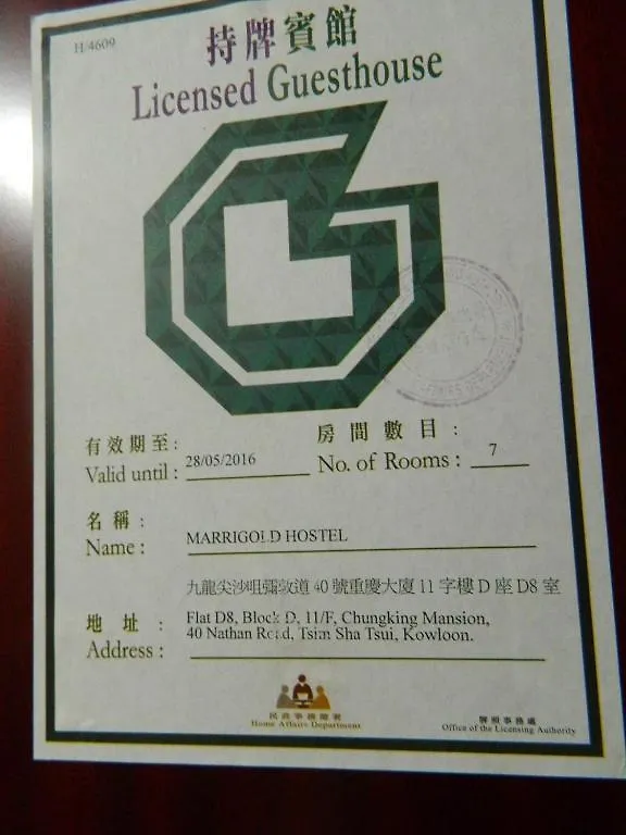 Guest house New London Hostel Hong Kong